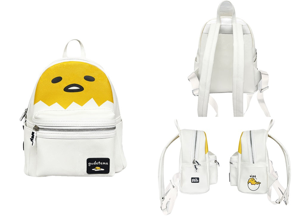 gudetama mini loungefly backpack Sanrio Convertible Yellow Fashion Gudetama Take Out Convertible Loungefly