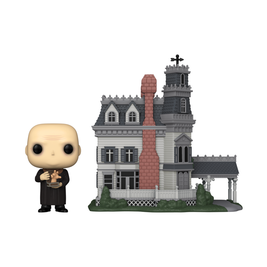Addams Family TV Fester with Addams Family Mansion Pop Town