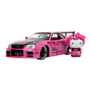 Hello Kitty - 2002 Nissan GTR (R34) with Hello Kitty 1:24 Scale Dieast Vehicle