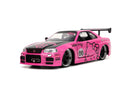 Hello Kitty - 2002 Nissan GTR (R34) with Hello Kitty 1:24 Scale Dieast Vehicle