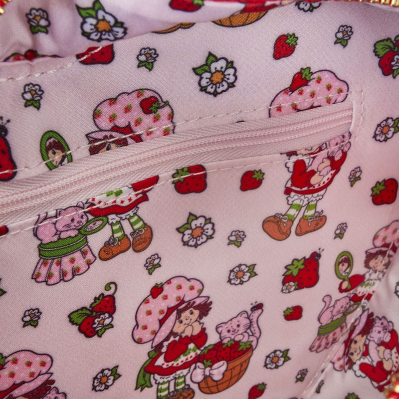 Strawberry Shortcake - Denim Heart Crossbody Bag