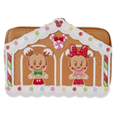 Disney - Mickey & Friends Gingerbread House Zip Around Wallet Purse