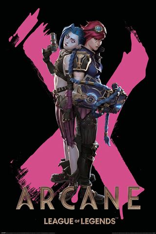 ARCANE League of Legends ポスター ジンクス Buy Arcane: League of Legends - Poster - Jinx and Vi Online
