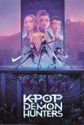 buy-k-pop-demon-hunters-poster-huntrix-on-stage-online-australia