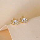 Disney - Aristocats - Epoxy Marie Earrings (Gold)
