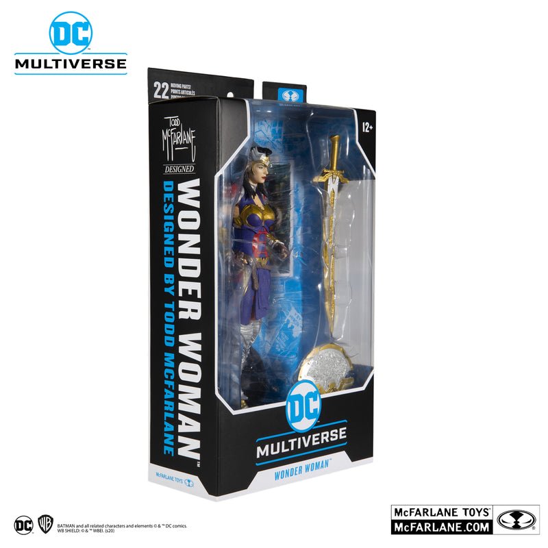 DC Multiverse - 7"  Wonder Woman Designed By Todd McFarlane (Gold Label)