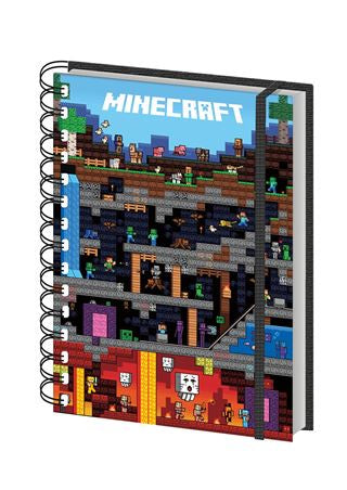 Minecraft - Worldly - A5 Notebook