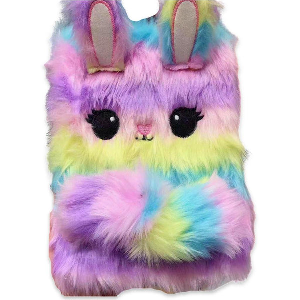 Fluffy Rainbow Bunny A5 Notebook