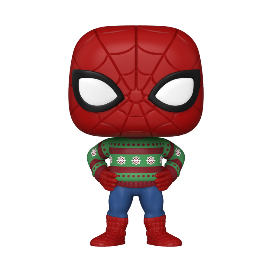 Marvel Comics Spider-Man Holiday Sweater Pop! Vinyl