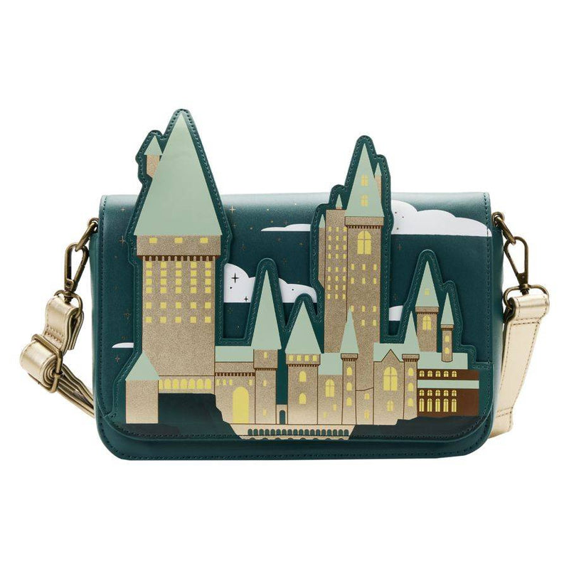 Harry Potter - Golden Hogwarts Castle Crossbody Bag
