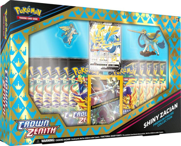 Pokémon TCG - Crown Zenith Shiny Zacian / Zamazenta Figure Box