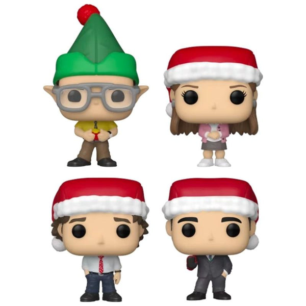 The Office - Holiday Tree Box Pocket Pop! Vinyl 4-Pack [RS]