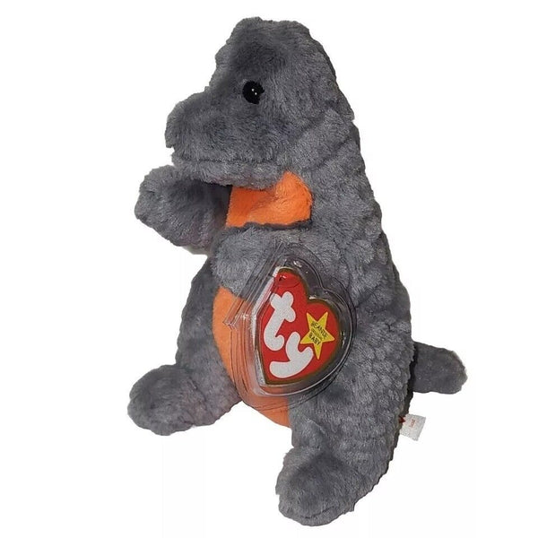 Beanie Babies Regular - Emmett the Grey Dinosaur