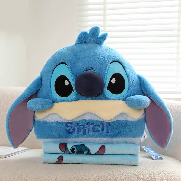 Disney - Stitch Plush Cushion with Blanket