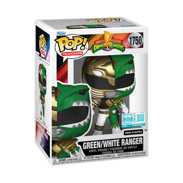 Power Rangers - White/Green Ranger Split Pop! Vinyl [RS] Limited Edition