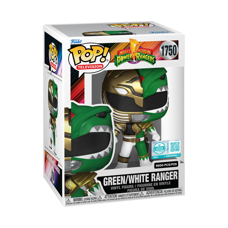 Power Rangers - White/Green Ranger Split Pop! Vinyl [RS] Limited Edition