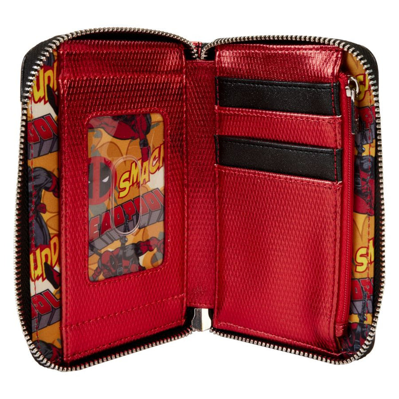 Marvel - Deadpool Metallic Cosplay Zip Around Wallet