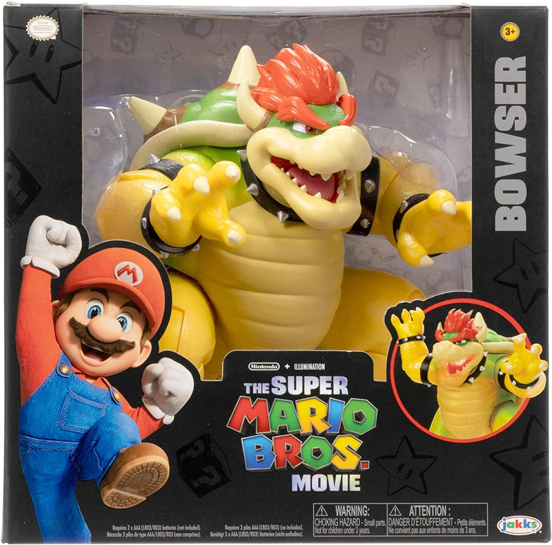 Super Mario Movie - 7" Fire Breathing Bowser Figure