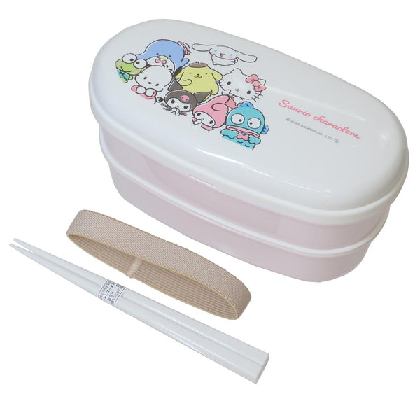 Sanrio Characters 2 Tier Oval Bento Box