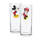 Disney Mickey and Minnie Set Of 2 Highball Glasses