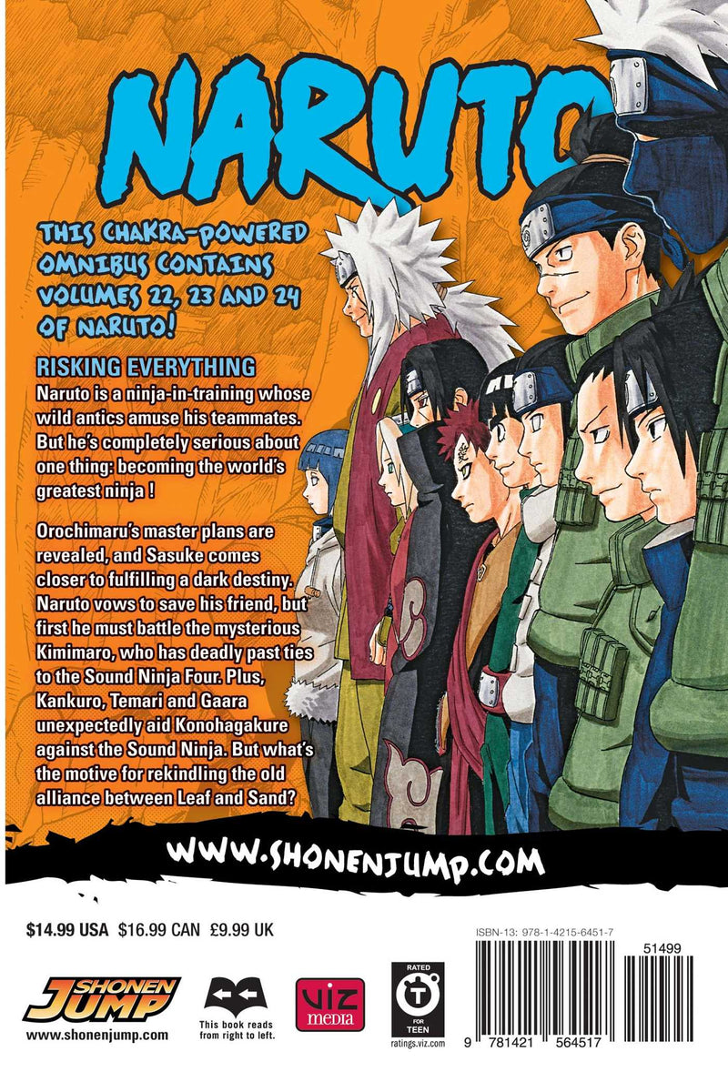 Manga - Naruto (3-in-1 Edition), Vol. 8