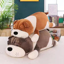 Bulldog Lying Plush Cushion - 80cm
