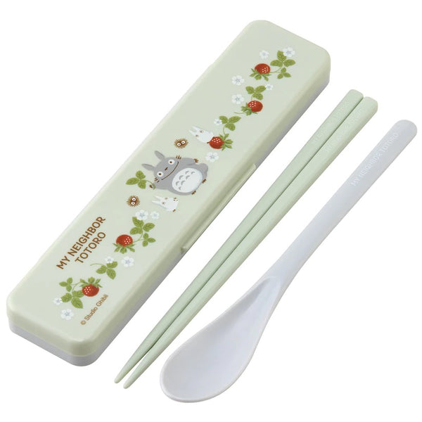 Totoro Raspberry Chopsticks & Spoon Set