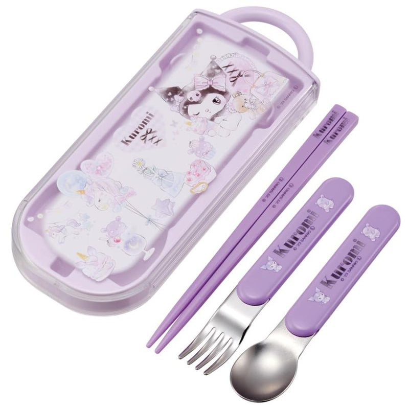 Sanrio - Kuromi Slide Cutlery Trio Set | Kawaii Party