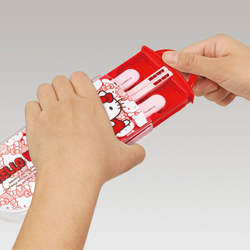 Hello Kitty Slide Cutlery Trio Set | Tiny Chum Red