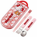 Hello Kitty Slide Cutlery Trio Set | Tiny Chum Red