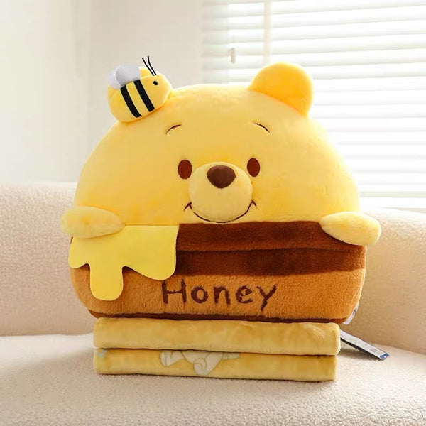 Disney - Winnie the Pooh Plush Cushion with Blanket