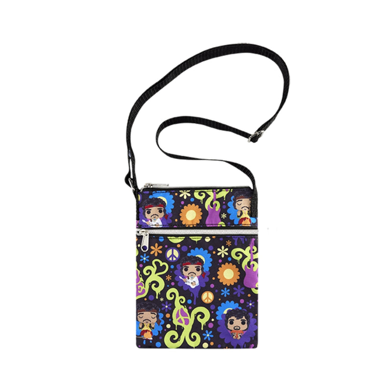 Jimi Hendrix - Love & Flowers Passport Crossbody Bag