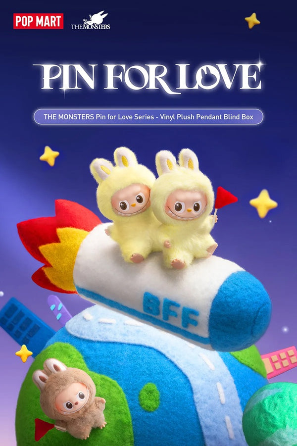 Pop Mart - The Monsters Labubu - Pin for Love Plush Pendant Blind Box (N-Z)