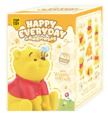Top Toy x Disney - Winnie The Pooh Happy Everyday Series Flocked Vinyl Figures Blind Box