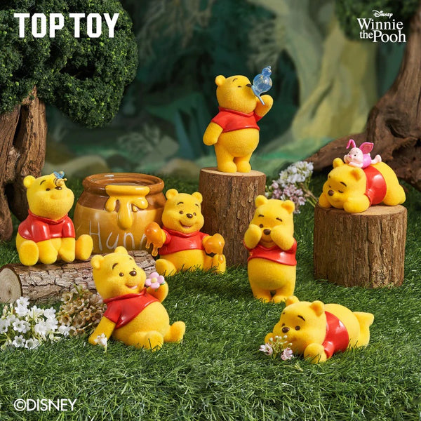 Top Toy x Disney - Winnie The Pooh Happy Everyday Series Flocked Vinyl Figures Blind Box