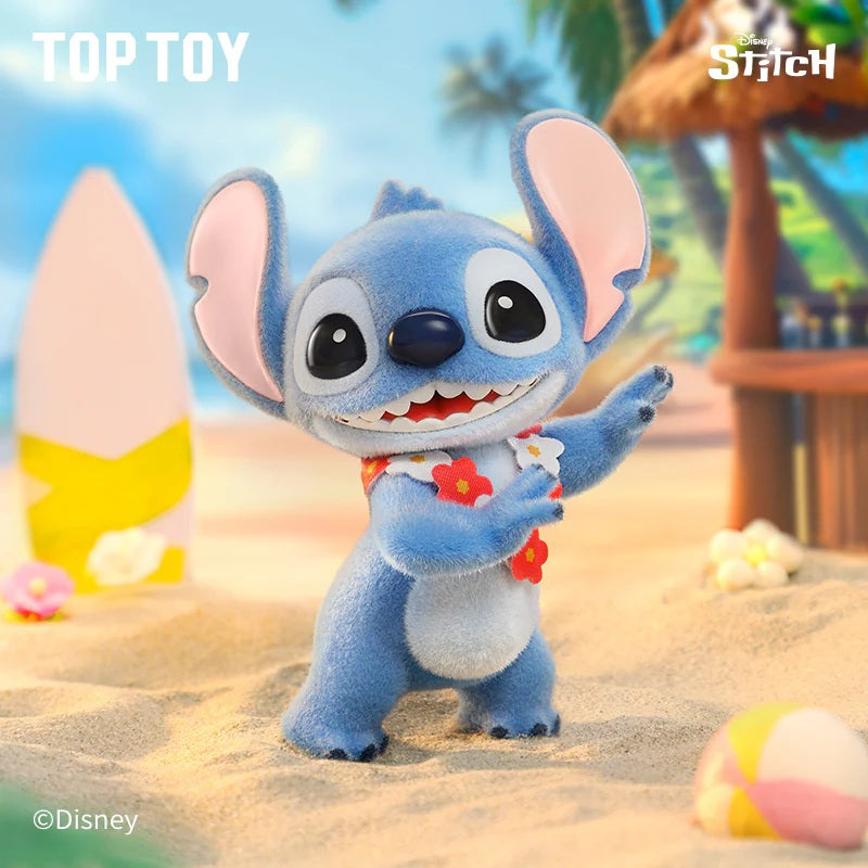 Top Toy x Disney - Hello Stitch Series Flocked Figures Blind Box