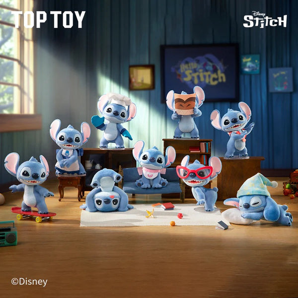 Top Toy x Disney - Hello Stitch Series Flocked Figures Blind Box