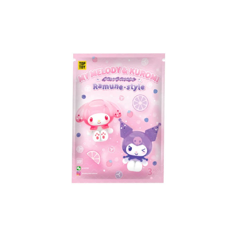 My Melody & Kuromi Ramune-Style Mini Figures Surprise Bag