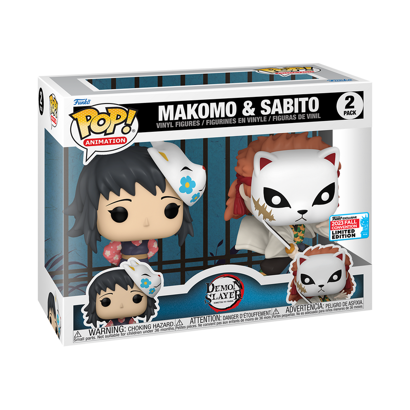 Demon Slayer - Sabito & Makomo Pop! Vinyl 2-Pack NYCC 2023 [RS]