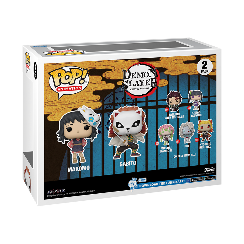 Demon Slayer - Sabito & Makomo Pop! Vinyl 2-Pack NYCC 2023 [RS]