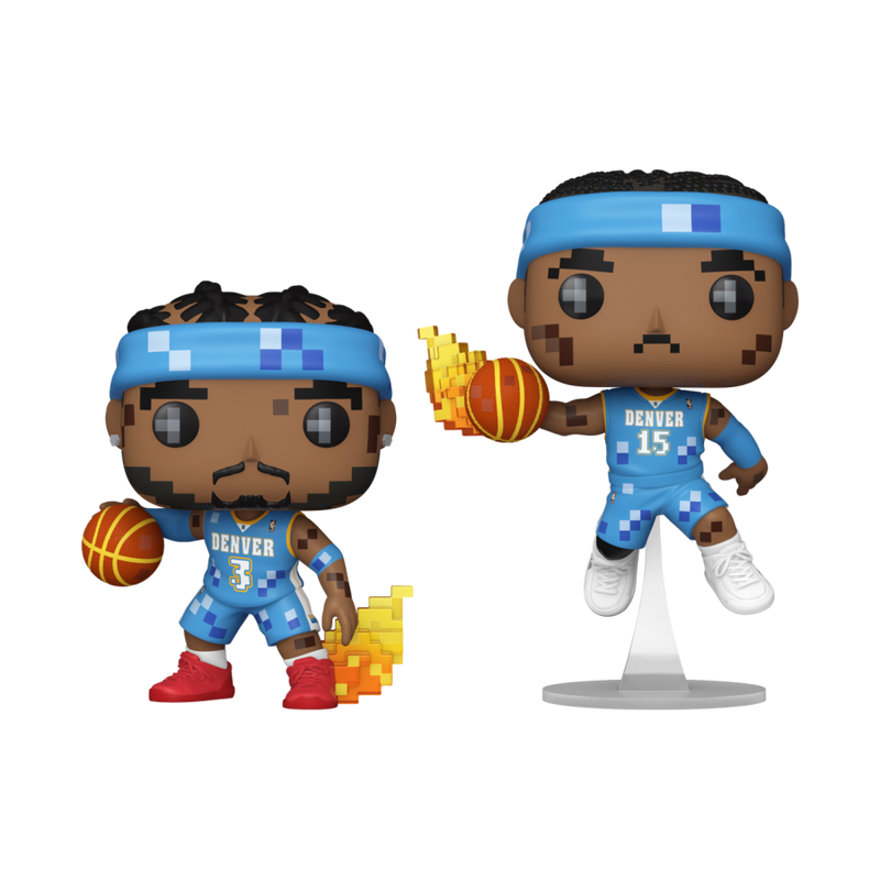 NBA JAM: Nuggets - Allen Iverson & Carmelo Anthony 8-Bit Pop! Vinyl 2 Pack