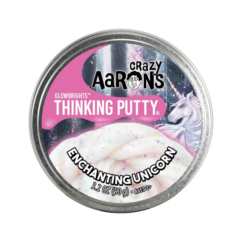 Crazy Aaron's Thinking Putty - Glow Brights - Enchanting Unicorn