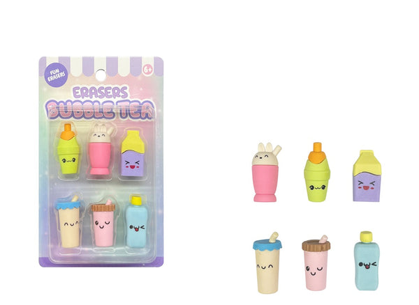 Bubble Tea Eraser Set