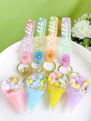 Bubble Ice Cream Cone Keychain