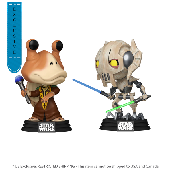 Star Wars: Clone Wars - Jar Jar Binks Vs General Grievous Pop! Vinyl 2-Pack [RS]