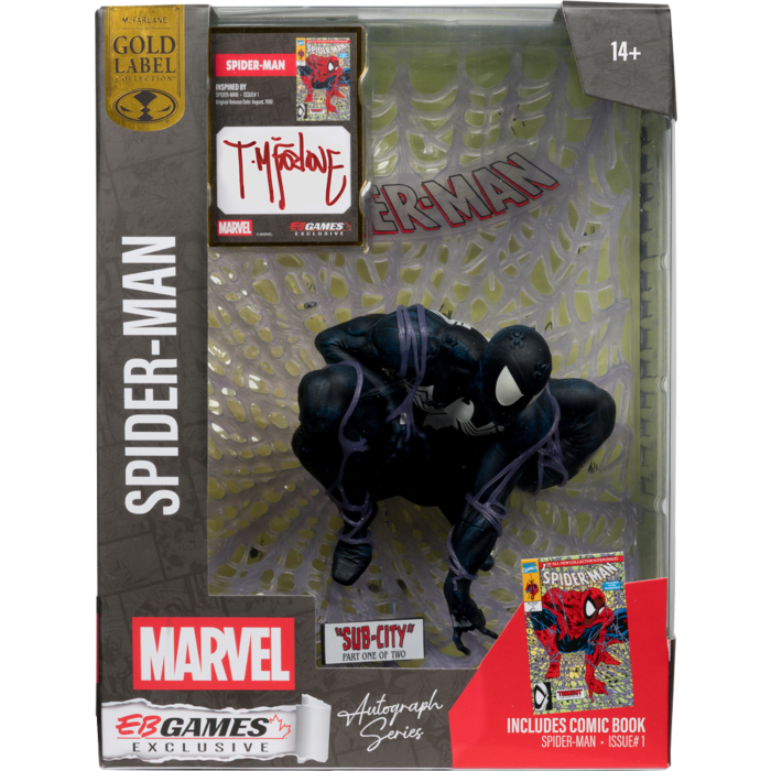 Marvel Comics - Spider-Man (Black Suit) 1:6 Scale Figure [Chase Version]