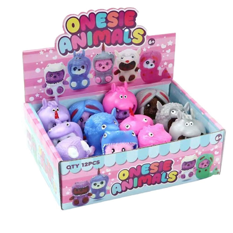 Onesie Animals Squishy Assorted