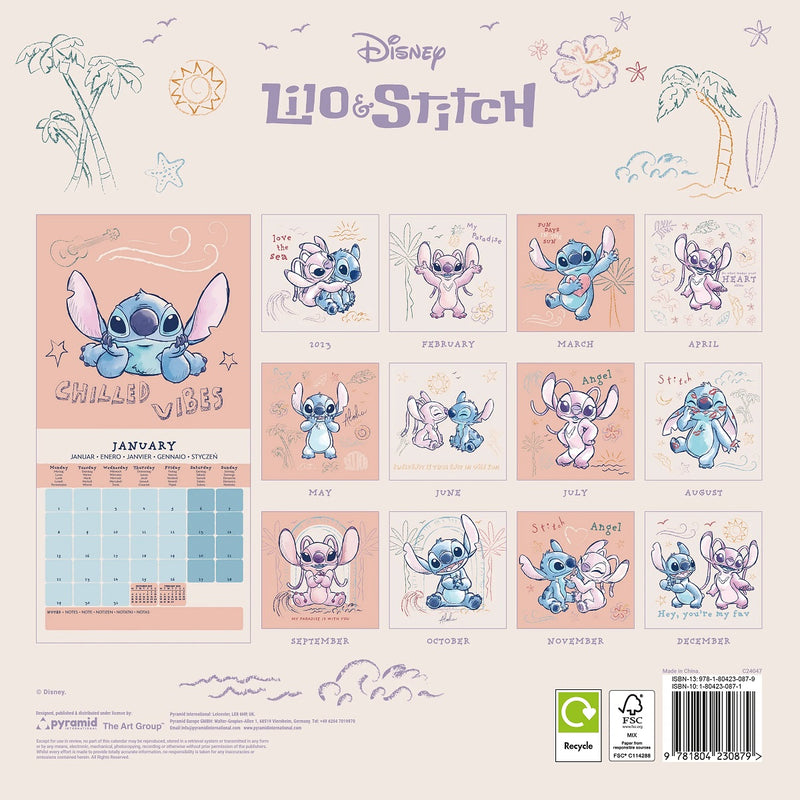 Lilo & Stitch - 2024 Square Wall Calendar