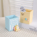 Tubby Cat Pen Holder Pot