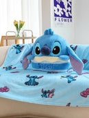 Disney - Stitch Plush Cushion with Blanket